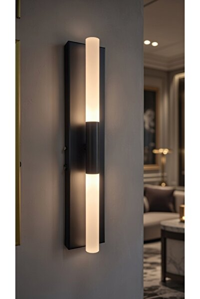 shop Zarif Modern Siyah Günışığı Ledli Pilli Aplik Duvar Apliği