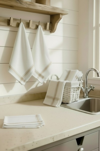 LADYNİL Set of 10 Kitchen Towels & German Napkin & Tea Towel 50X70Cm