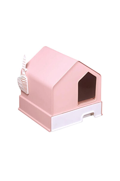 PADO House Cat Litter Box 46*46*44Cm - Pink