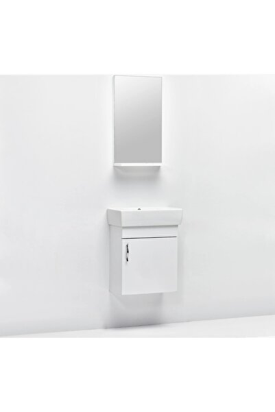 Sökmenler 50x25 banyo dolabı turkuaz lavabo