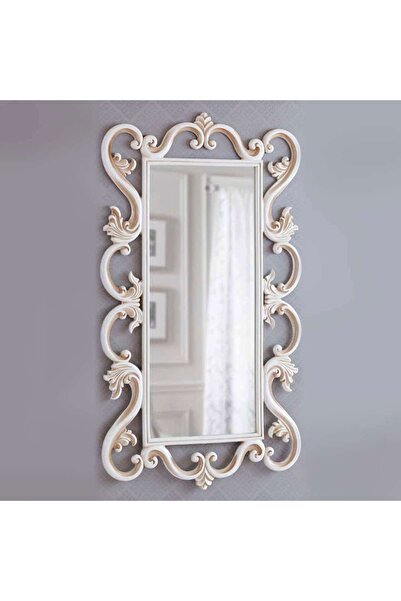 Dekordelisi Antik Avangarde Pier Boy Aynası Beyaz EN: 175 cm BOY: 100 cm