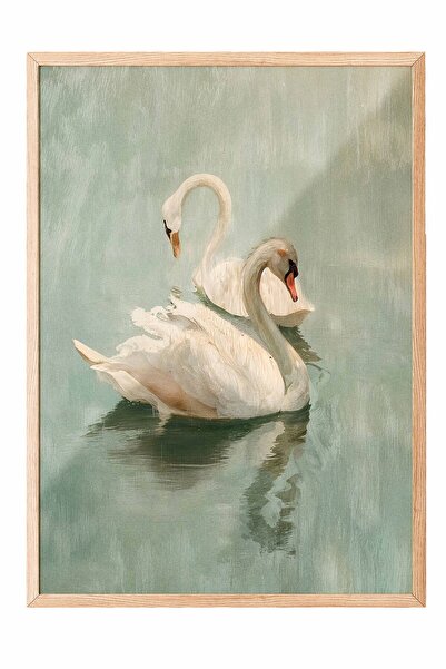 Postifull Vintage Painting, Wooden Framed Poster, Vintage Wall Decor