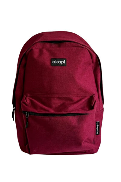 Okapi Burgundy Backpack – Stylish and Durable for School and Everyday Use