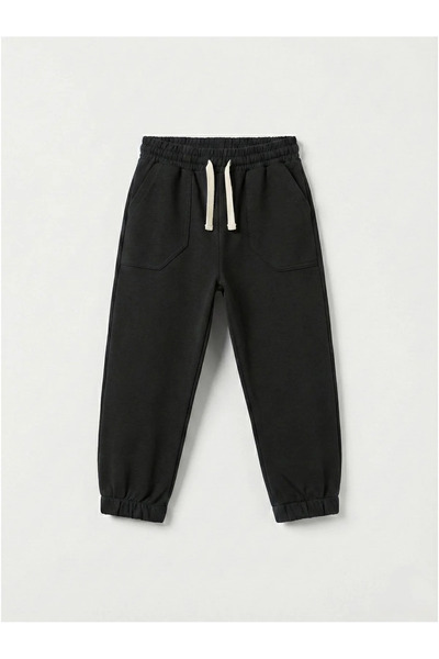 kidstalya Black 2-7 Years Unisex Kids Sweatpants