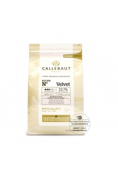 Decoratiuni Dulci Ciocolata alba Velvet 33.1%, Barry Callebaut