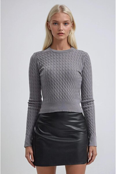 Lijuri Knitted Patterned Knitwear Blouse 1401