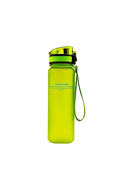 Uzspace Sticlă de apă Tritan, fără BPA, cu capac, 1000 ml, verde lămâie