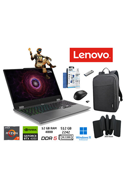 LENOVO LOQ 83JC00E3TR Ryzen 7-7435HS 12GB DDR5 512GB SSD RTX4050 6GB 105W 15....