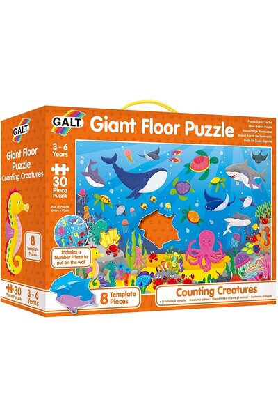 Galt Floor Puzzle: Counting Sea Animals (30 pieces)