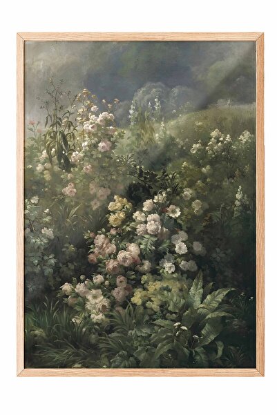 Postifull Vintage Painting, Wooden Framed Poster, Vintage Wall Decor