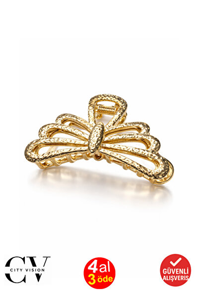 cityvision Agrafă de păr metalică model panglică modernă de 7,5 cm - Elegantă...