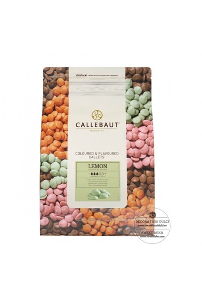 Decoratiuni Dulci Ciocolata alba cu aroma de lamaie, Barry Callebaut