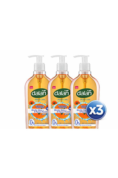 Dalan 3X Pack - Multicare Liquid Soap with Papaya and Micellar Water 400 ml -...