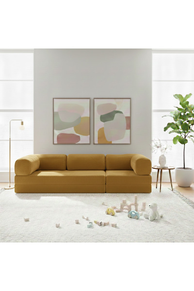 NWİN HOME Linea Long 100*300 Sünger Koltuk Takımı Modüler Minder Dinlenme Köşesi