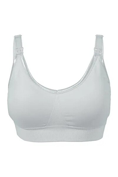 OKUS حمالة صدر أصلية كاملة الكوب للحوامل والمرضعات - رمادي فاتح - كبير