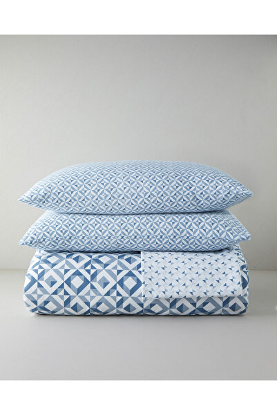 English Home Symetra Kolay Ütülenir Çarşaflı Çift Kişilik Nevresim Takımı 200...