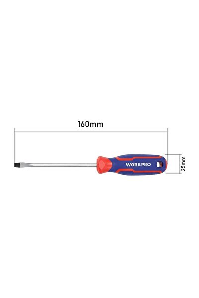 Workpro WP221013 3x75mm CR-V Profesyonel Düz Tornavida