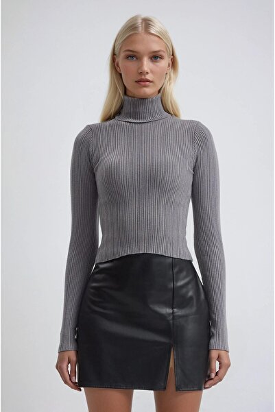 Lijuri Turtleneck Striped Knitwear Sweater 1408