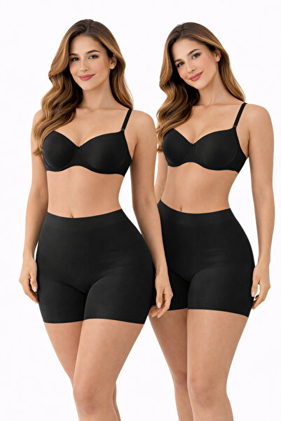 SÜSEN LİNGERİE 2 BUCĂȚI CORSET NEGRU MODELATOR, CARE NU LĂSĂ URMĂRI PENTRU FEMEI