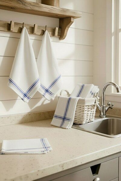 LADYNİL Set of 10 Kitchen Towels & German Napkin & Tea Towel 50X70Cm