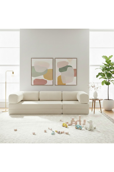 NWİN HOME Linea Long 100*300 Sünger Koltuk Takımı Modüler Minder Dinlenme Köşesi