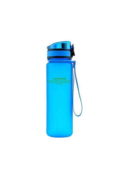 Uzspace Tritan water bottle, BPA free with lid 1000ml blue
