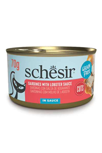 Schesir سردين معلب مشوي كامل الطعام في صلصة جراد البحر 70 غرام