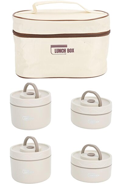 Generic Portable Lunch Container Stainless Steel Leakproof Food Jar, Round Wi...