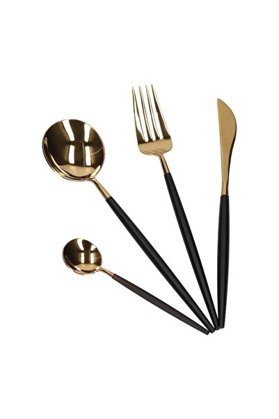 FOXMAG24 24-piece cutlery set, stainless steel, suitable for 6 people, modern...