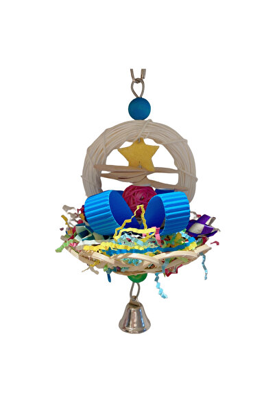 Vanpet Flower Basket Natural Bird Toy 25x12cm-BTLB01185