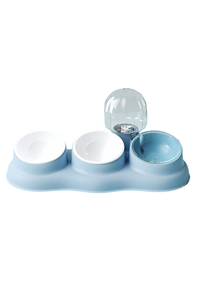 PADO وعاء ثلاثي مع موزع - أزرق 43 × 13 × 23 سم