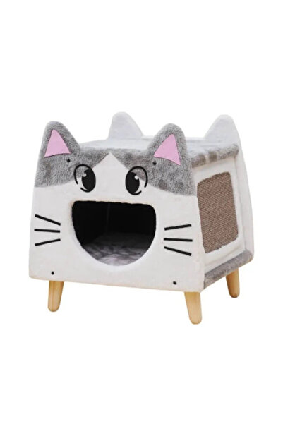 CATRY بيت قطط جميل مع خدش من السيزال 45×38×47.5 سم