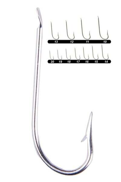 YOUVELLA 1308 Uzun Çapraz Galvaniz Kalın Olta İğnesi 100'lü Kutu