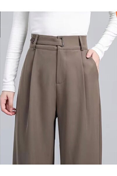 MODA Kumaş palazon kadın pantolon 1. Kalite rahat kış pantolon (manken 1.70 M)