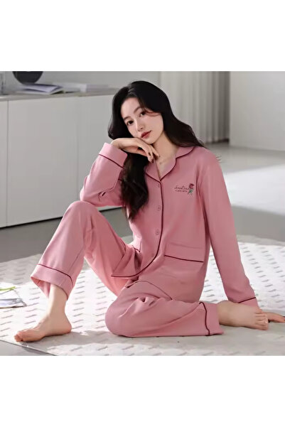 delis Women's "Warm Love" two-piece pajamas