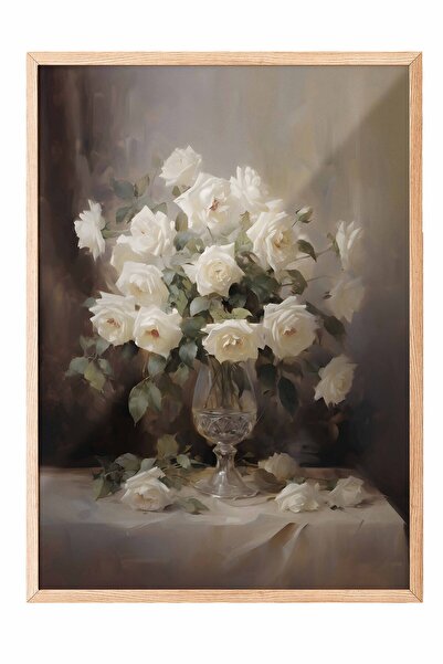 Postifull Vintage Painting, Wooden Framed Poster, Vintage Wall Decor