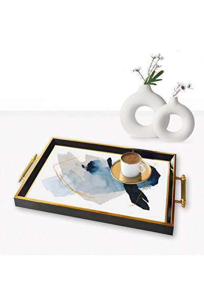 MAYAHOME CONCEPT 49*29cm Orange Patterned Decorative Tray Tpa1