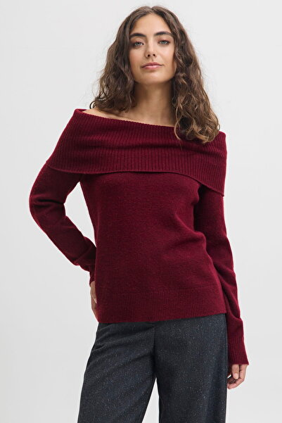 Jack & Jones Women's Madonna Collar Wool Blended Sweater - Minka