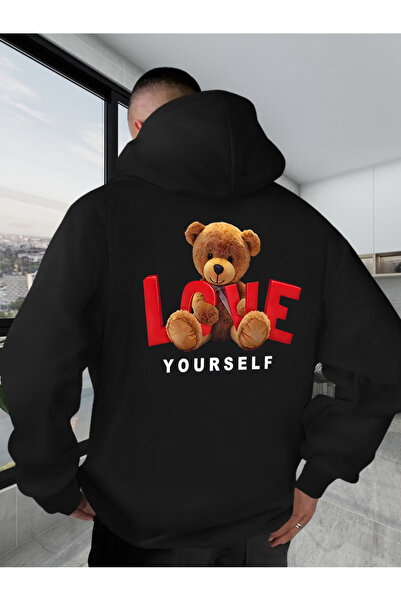 ALEYZA MODA Unisex Ανδρικό/Γυναικείο φούτερ LOVE, πολύχρωμο, με ειδική στάμπα...