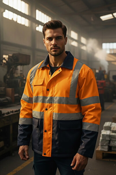 canan erman dolunay iş güvenliği ekipmanları معطف عمل عاكس للضوء