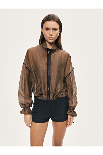 Nocturne Biye Detaylı Transparan Ceket