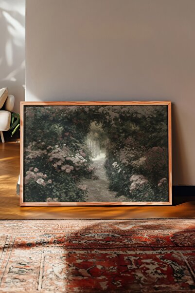 Postifull Vintage Painting, Wooden Framed Poster, Vintage Wall Decor