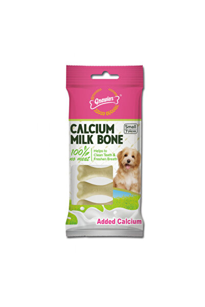 Gnawlers Calcium Milk Bone 2" Small-Snack For Dogs-7Pcs/Pack-60G