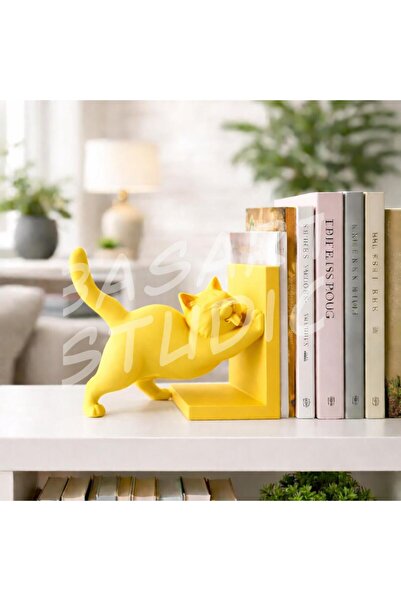 Basart Kedi Tasarımlı Kitap Desteği - 3D Baskı Özel Seri