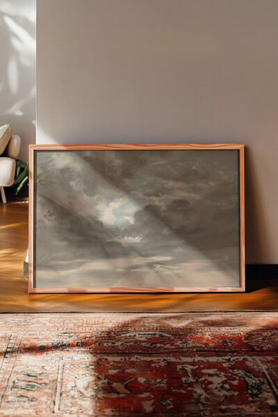 Postifull Vintage Painting, Wooden Framed Poster, Vintage Wall Decor