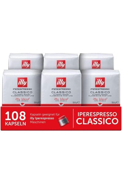 illy Iperespresso Classic Roast Coffee Capsules – Rich Arabica Blend, Compati...