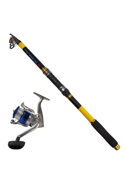 POWEREX Highline 3,6m. 75-150gr Kamış - Carre 6000 Mavi Kamış Makine Olta Seti