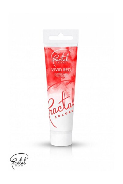 Decoratiuni Dulci Гел боя за лице Rosu Fractal - наситено яркочервено