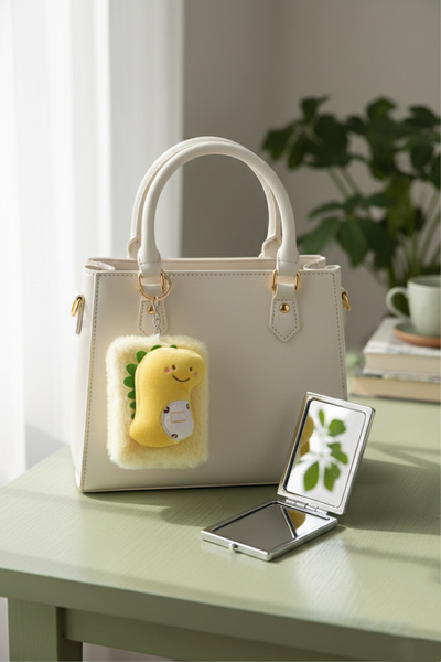 La La'Graccio Paris Lagraccio Paris Plush Dinosaur Figured Bag Charm and Fold...