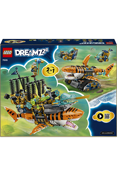LEGO ® DREAMZzz™ Kaplan Köpek Balığı Tankı 71515 – 9 Yaş Üzeri için Oyuncak Yapım Seti (1548 Parça)